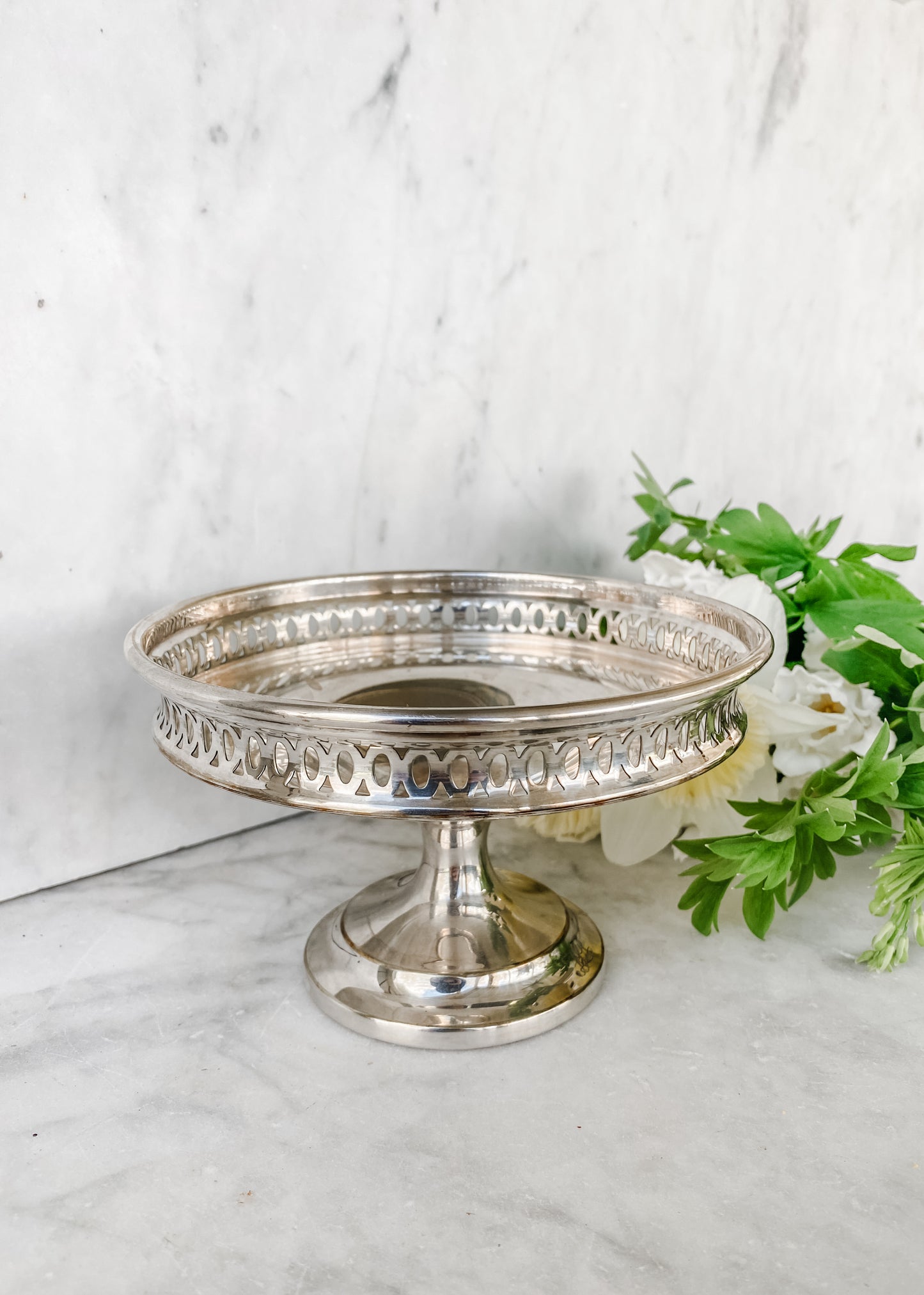 Antique Pierced Compote