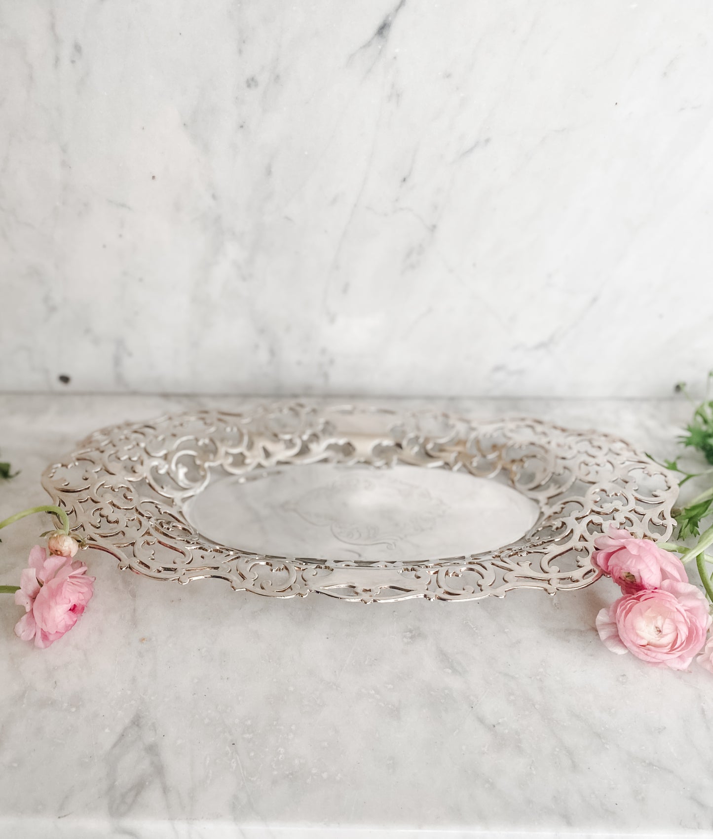 Antique Forbes Silver Co. Quadruple Plate Dish