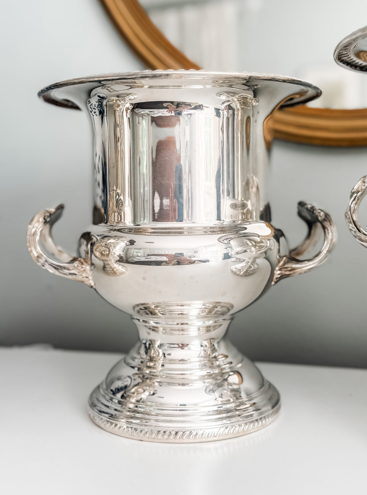 Vintage Rope-Edged Champagne Bucket