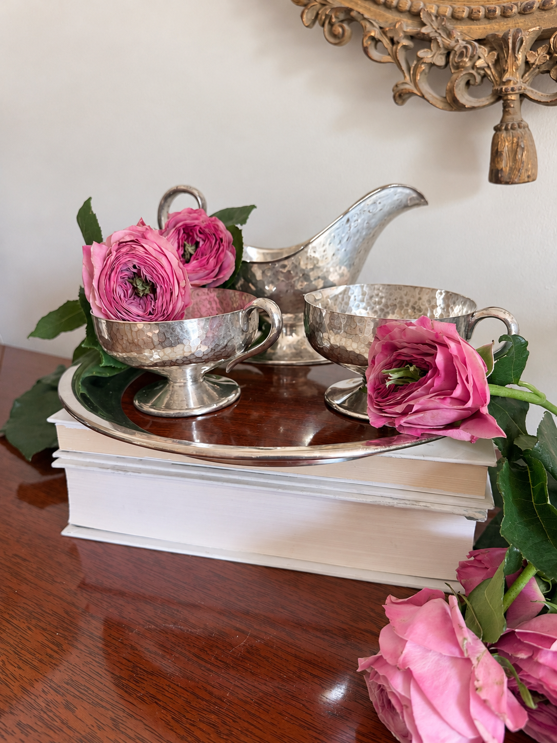 Three-Piece Hammered Set — Derby & Meriden