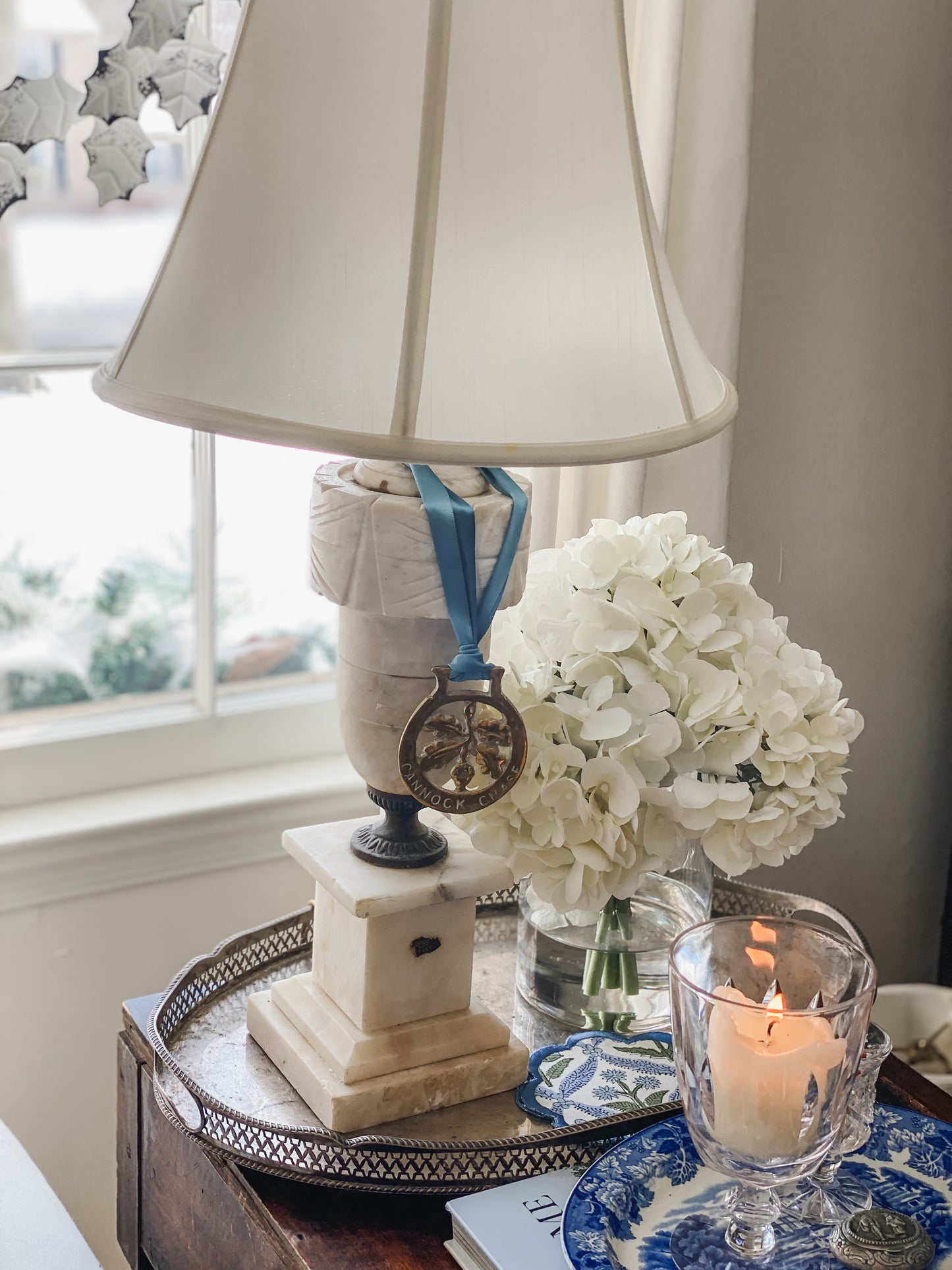 Vintage Marble Lamp (C.)