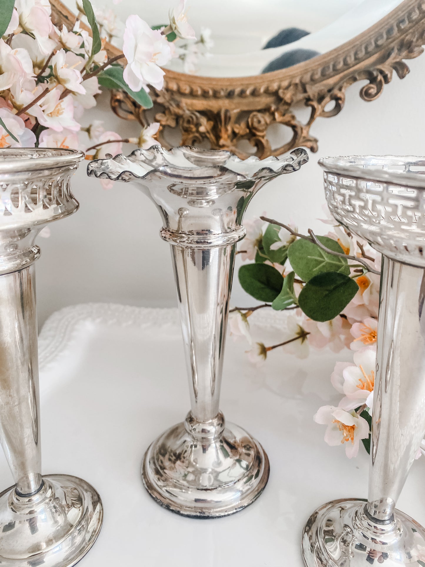 Grouping of 3 Antique Vases