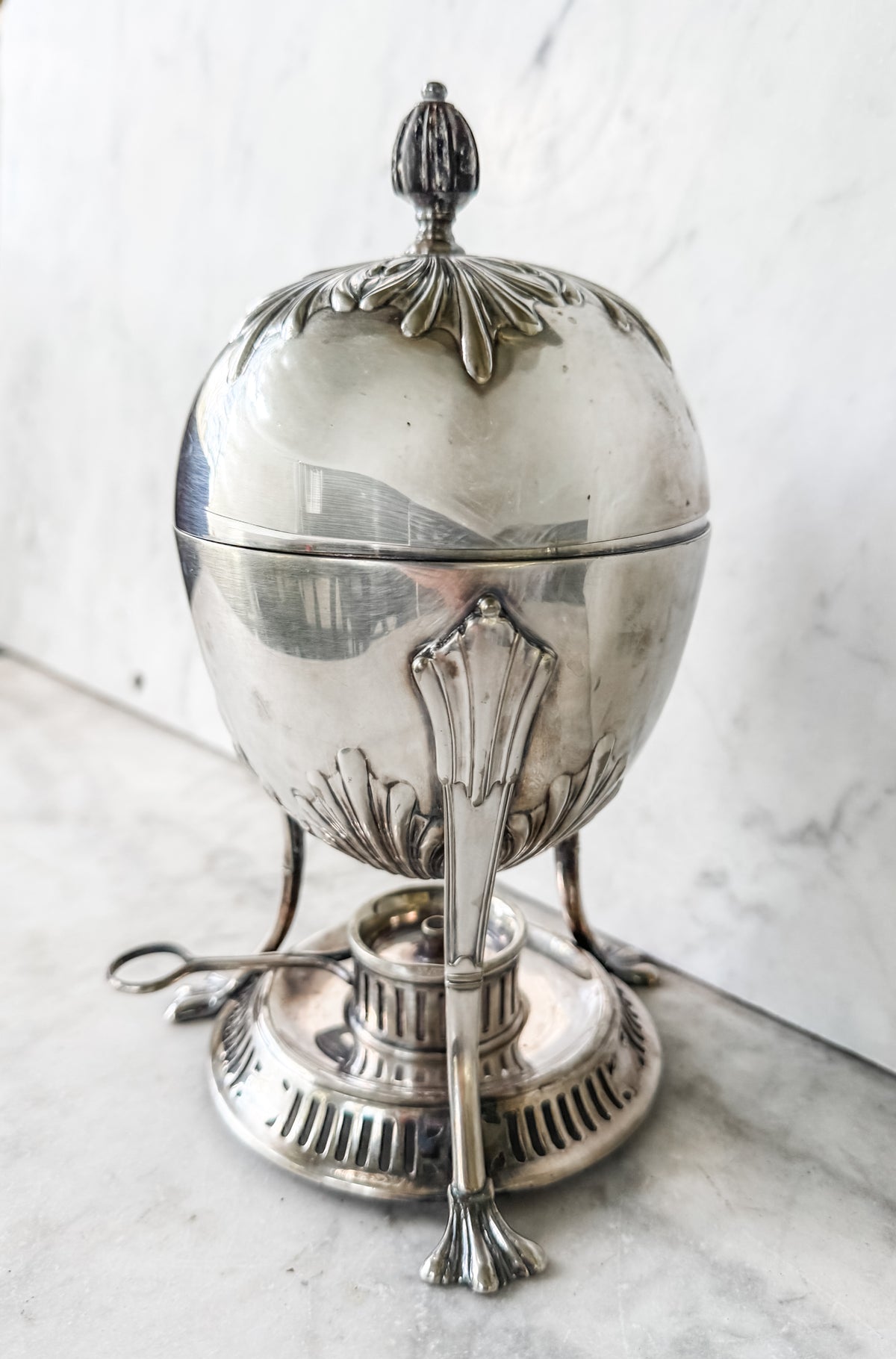 Highly Prized Antique William Hutton & Sons Sheffield Silverplate Egg Coddler