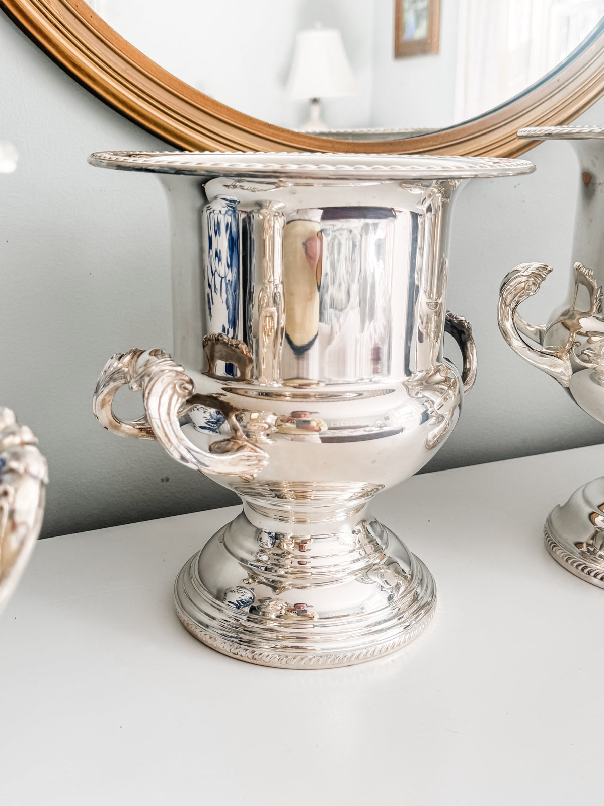 Vintage Rope-Edged Champagne Bucket