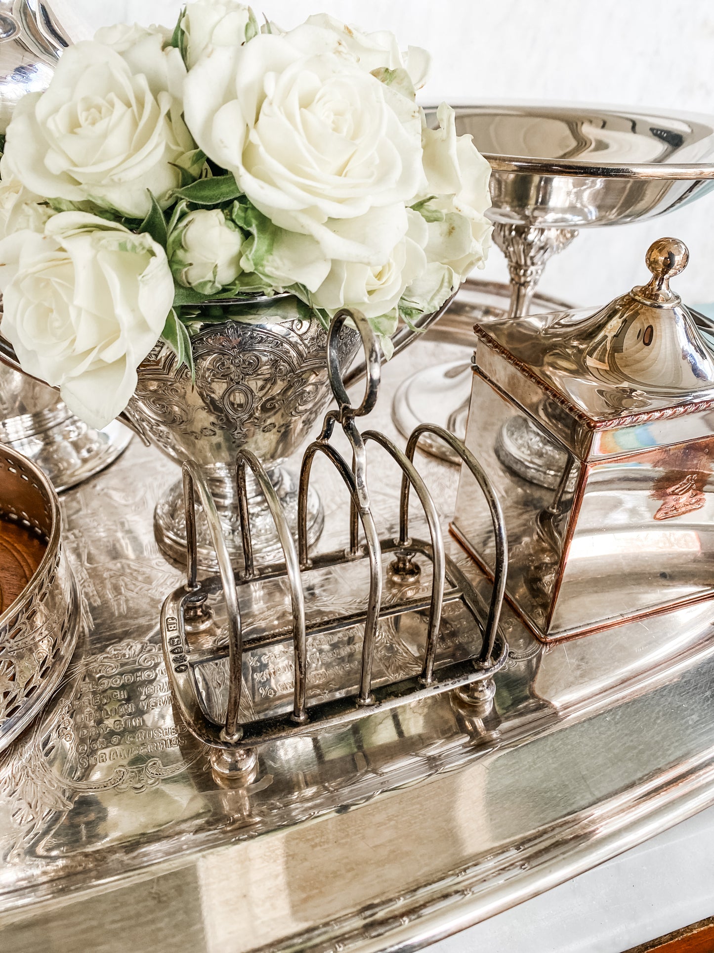 Antique English Sterling Silver Toast Rack, London Assay (c. 1900)