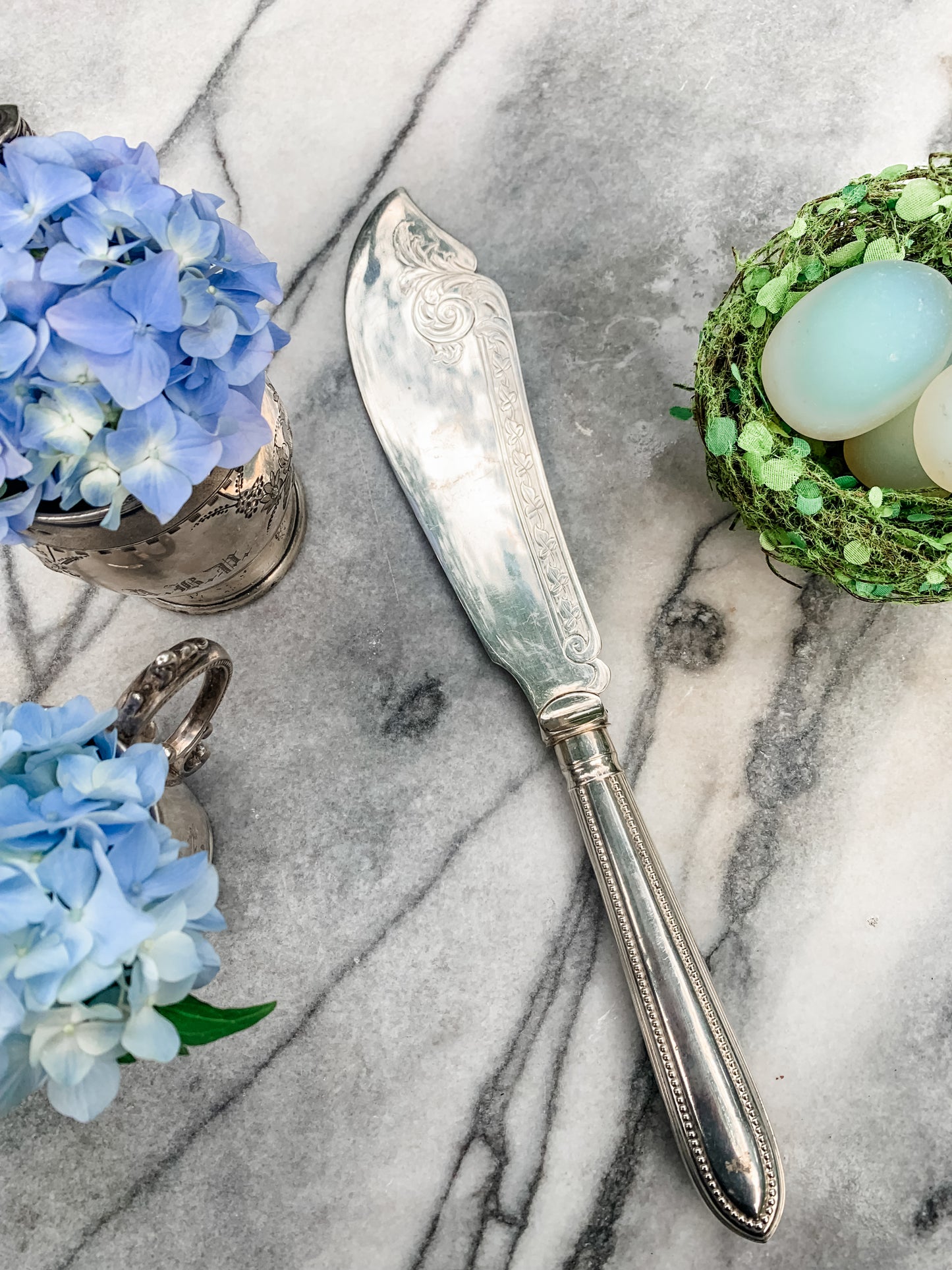 Antique Engraved Server
