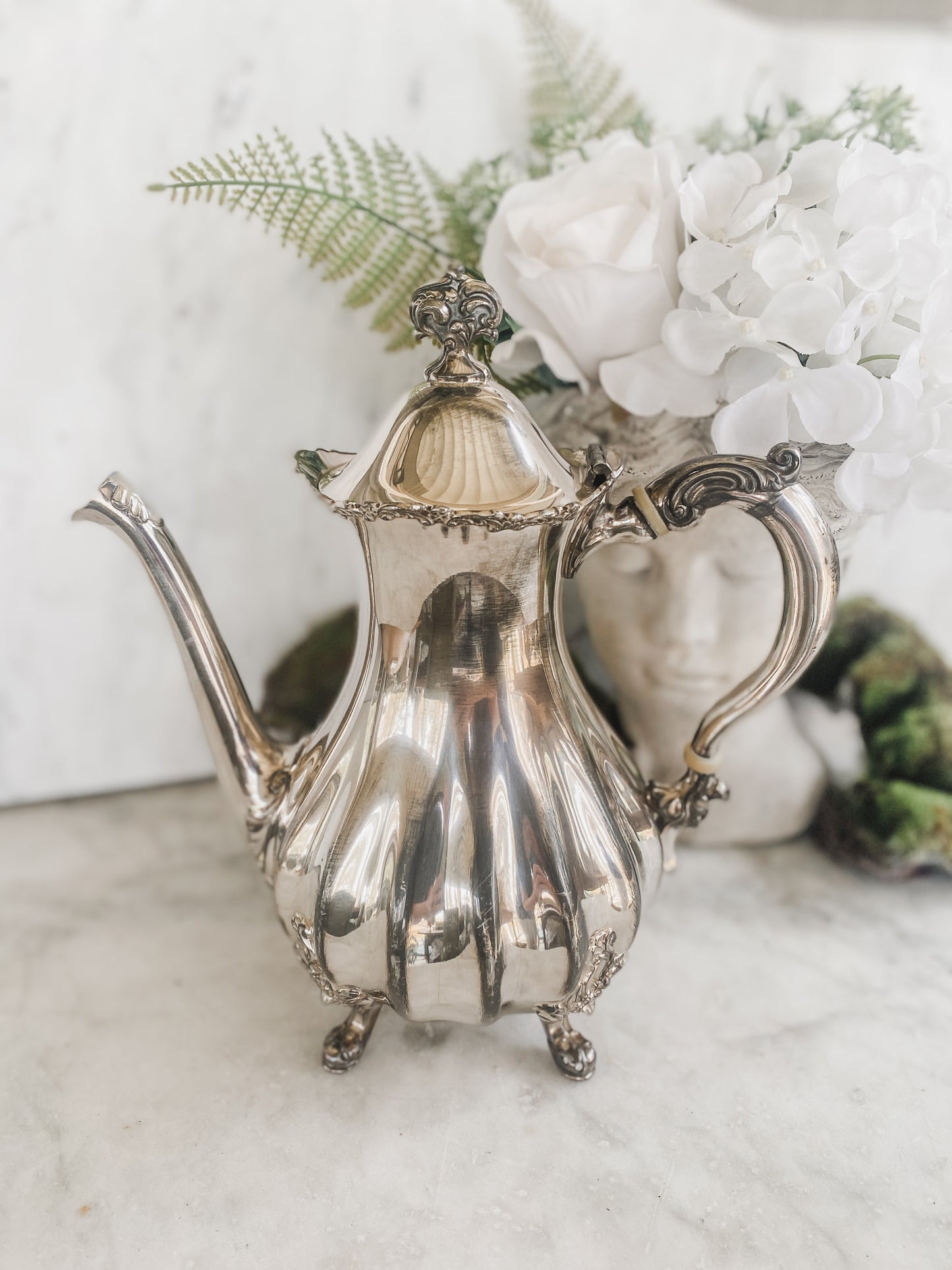 Antique Quadroupleplate Teapot by Wilcox