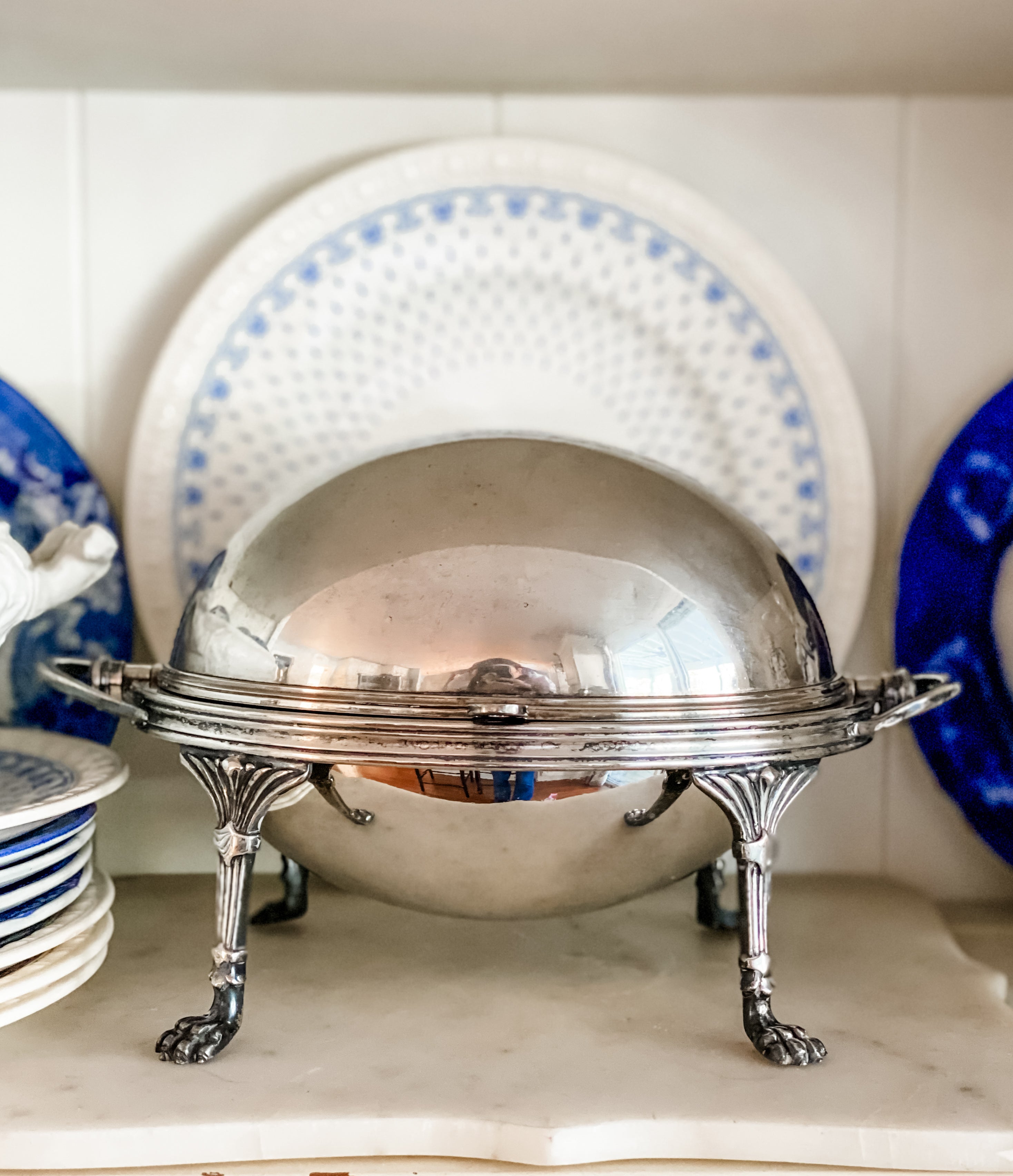 Antique Revolving Dome Server – Raspberry and Royal LLC