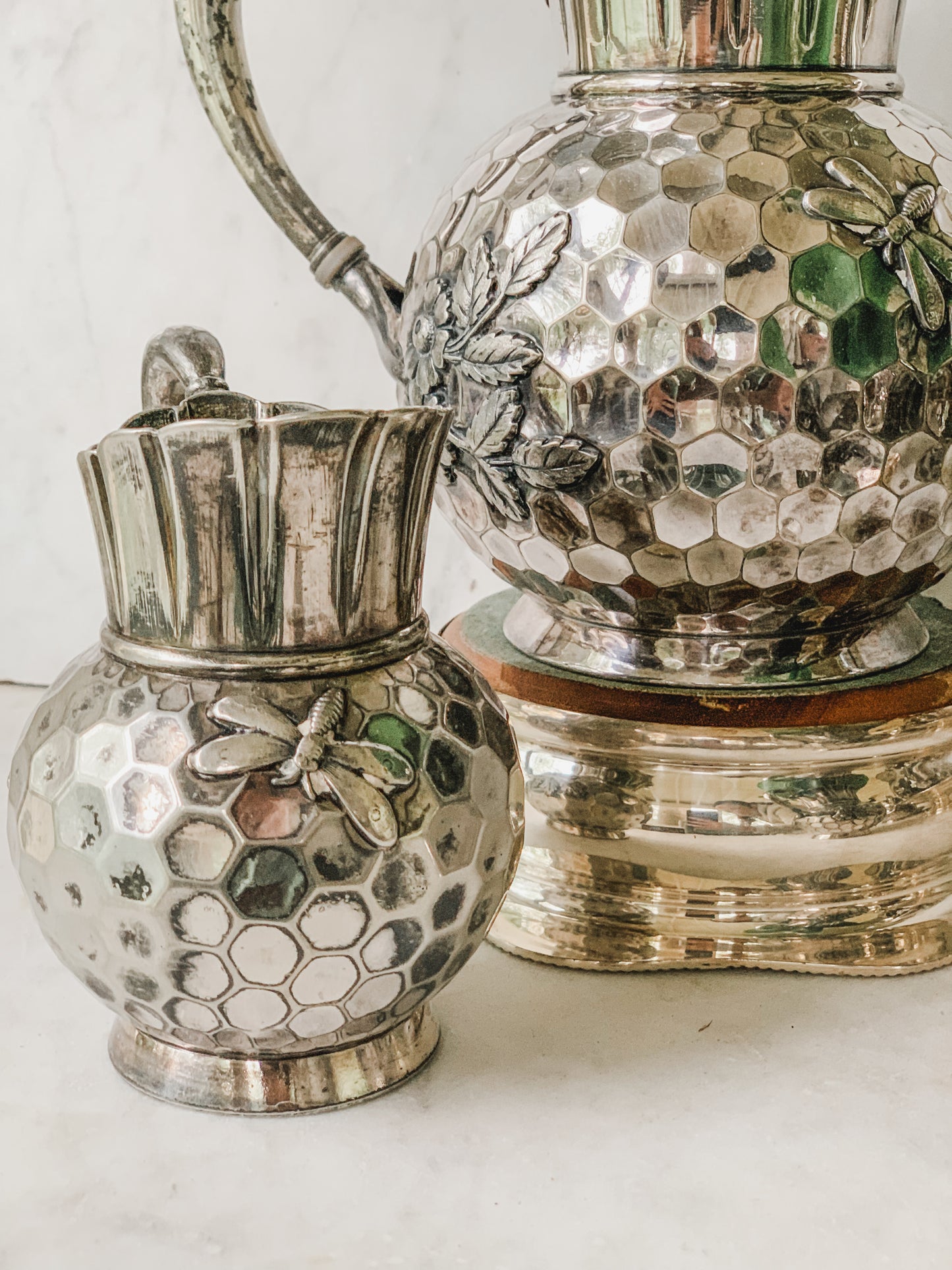 1800's Victorian Honeycomb Tea & Coffee Service