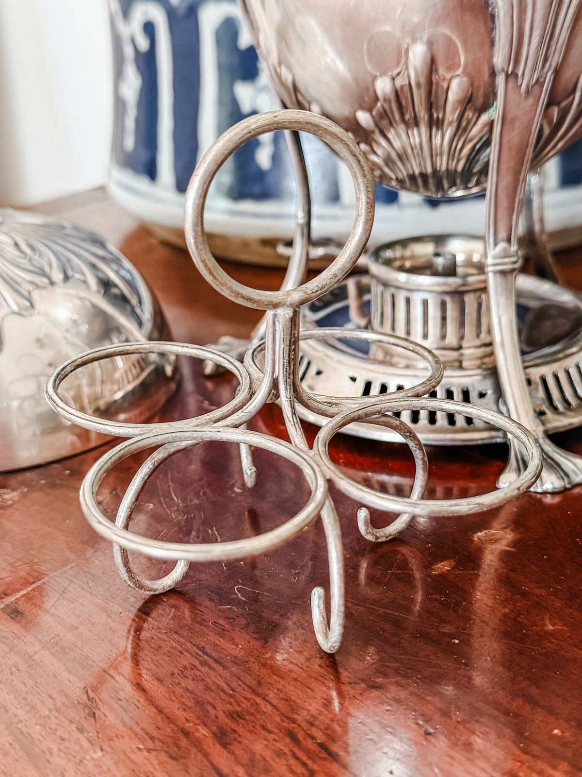 Highly Prized Antique William Hutton & Sons Sheffield Silverplate Egg Coddler