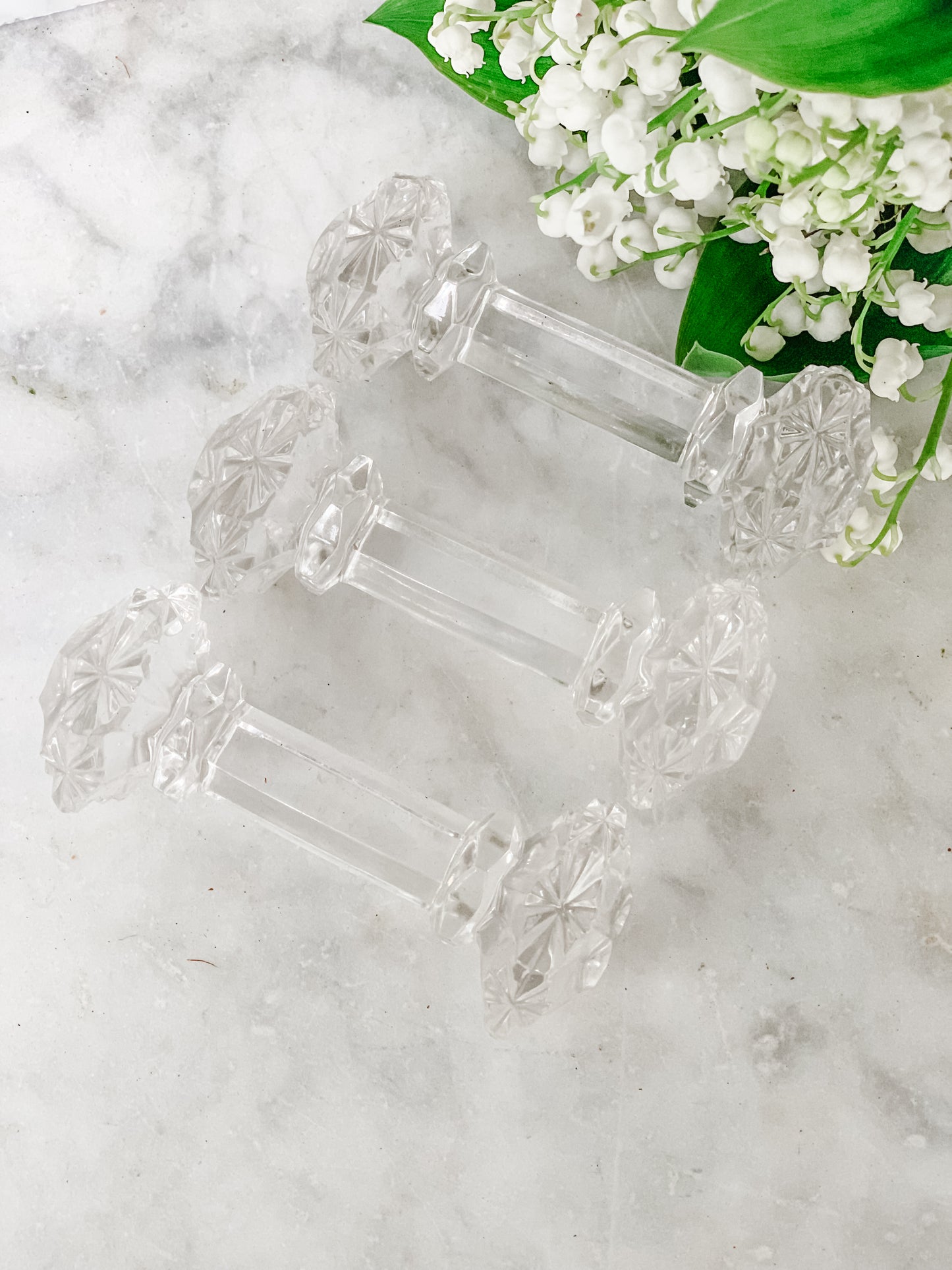 Set of 3 Vintage Crystal Knife Rests – Made in West Germany