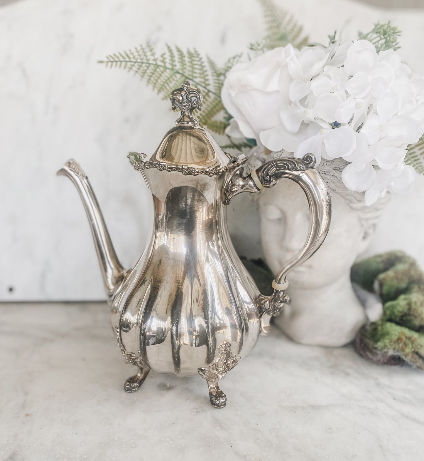 Antique Quadroupleplate Teapot by Wilcox