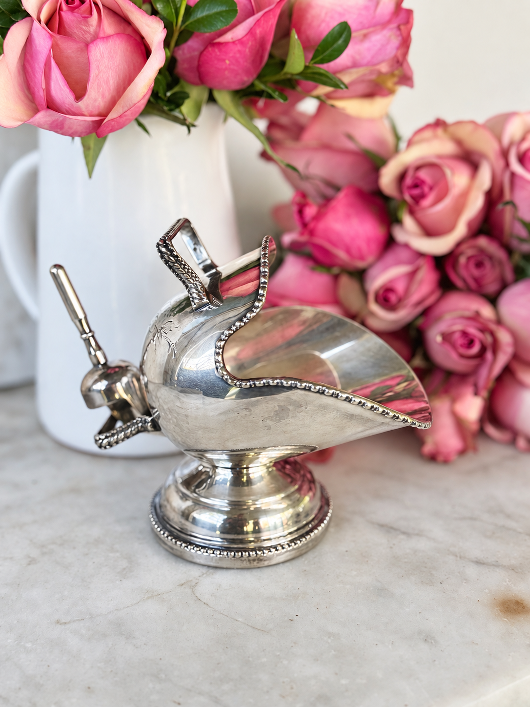 Antique Sugar Scuttle with Wonderful Details