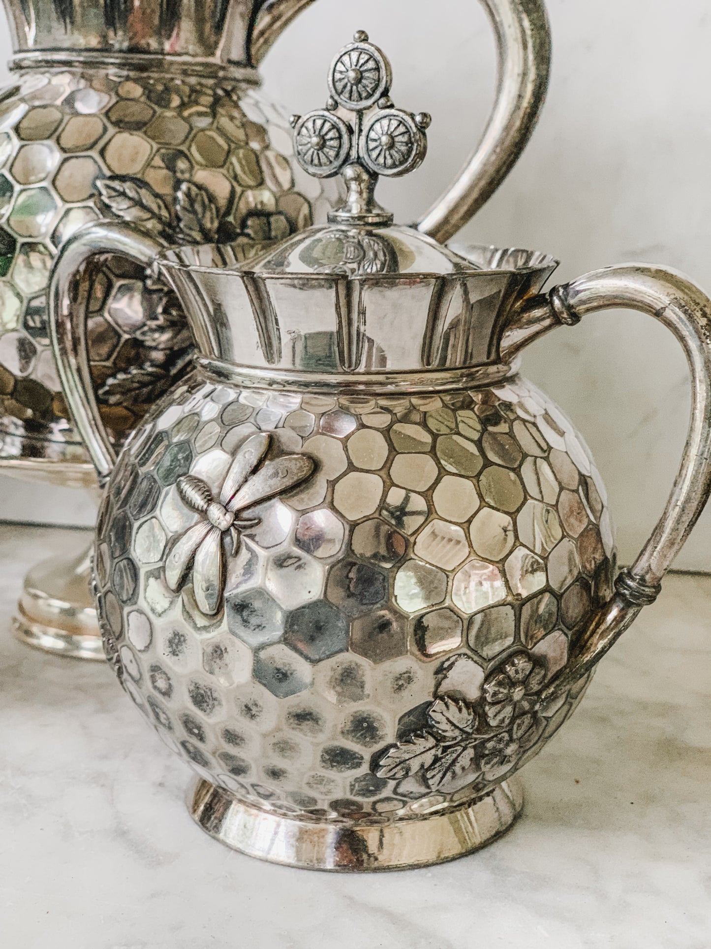 1800's Victorian Honeycomb Tea & Coffee Service