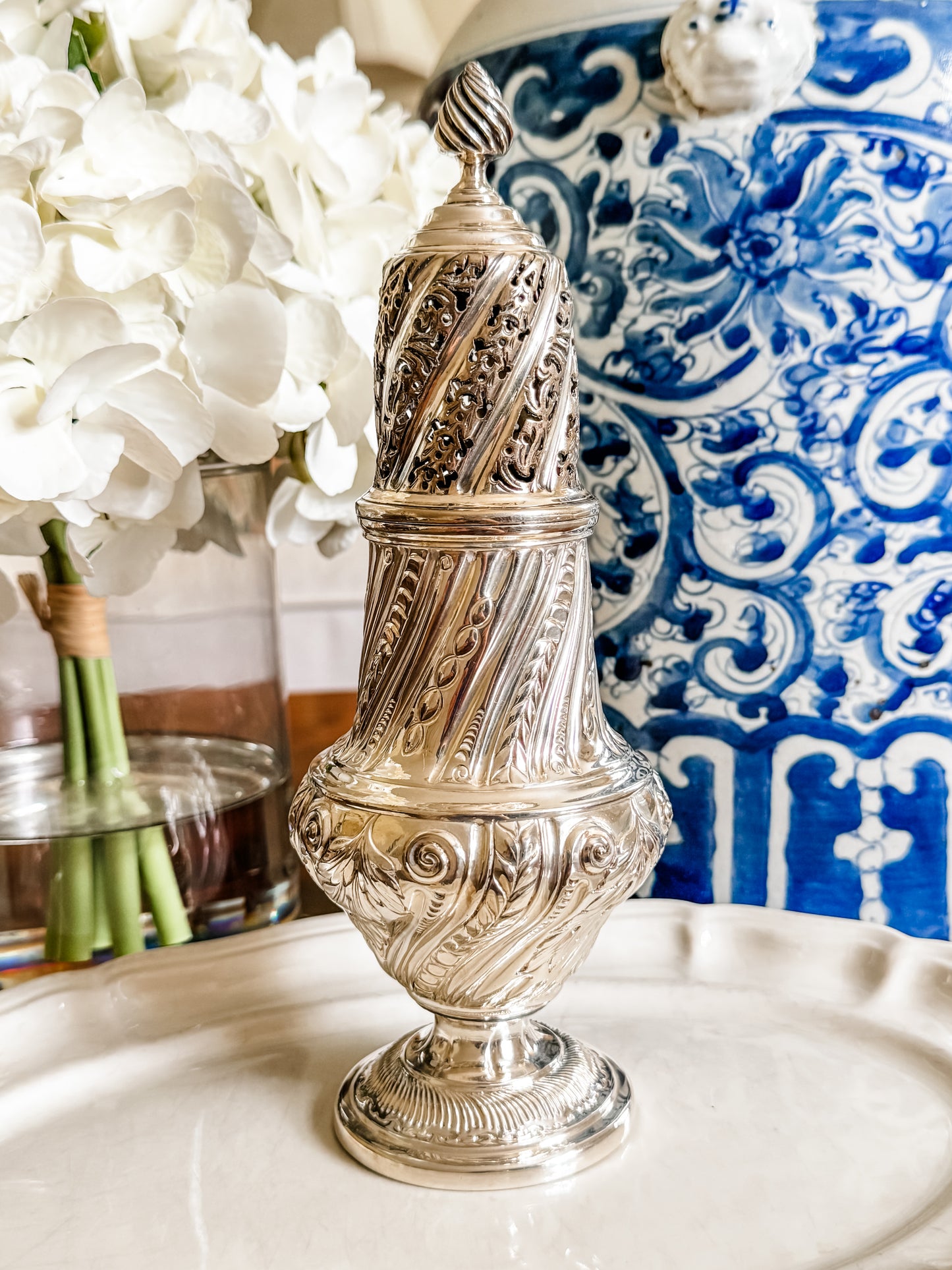 *Don't Miss* Extraordinarily Detailed Large Antique Muffineer