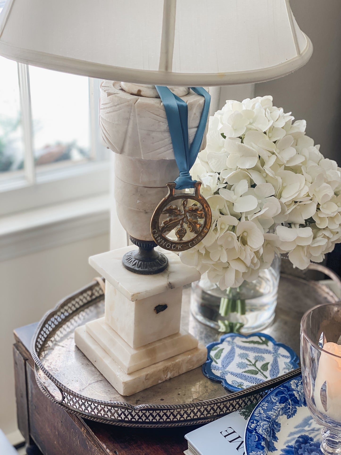 Vintage Marble Lamp (C.)