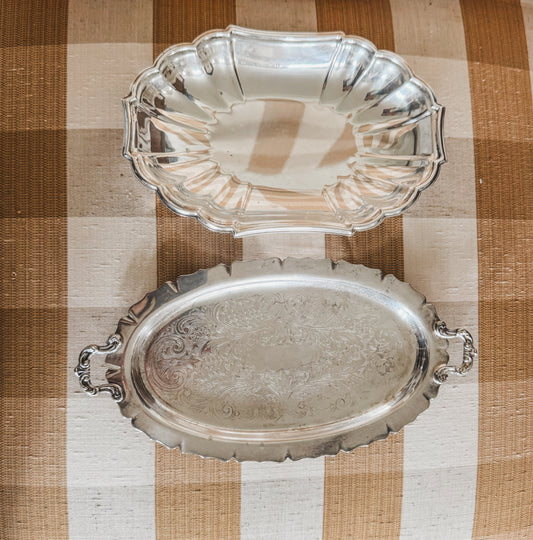 Pair of Sleek Vintage  Trays