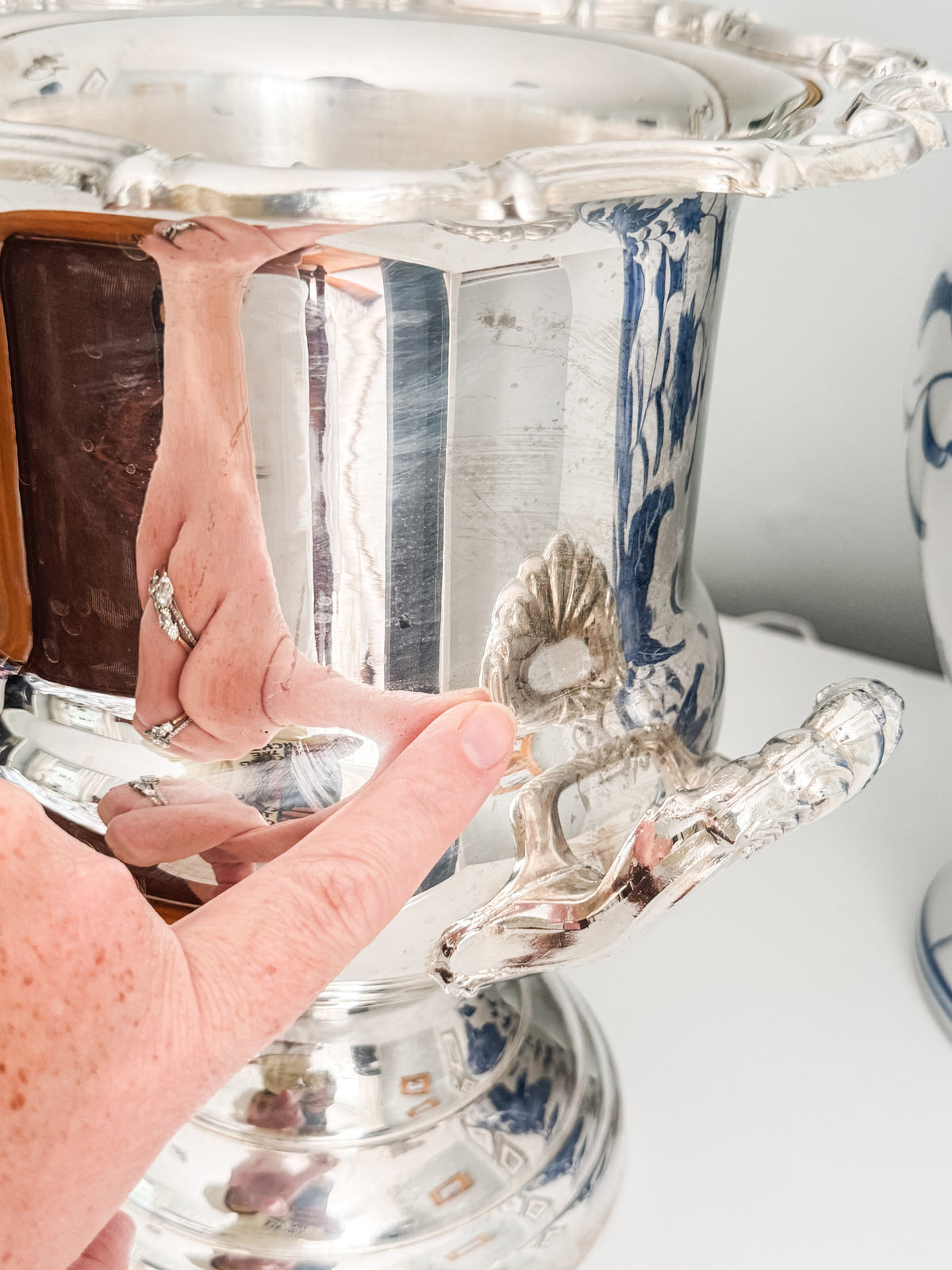Classic Vintage Silverplate Champagne Bucket