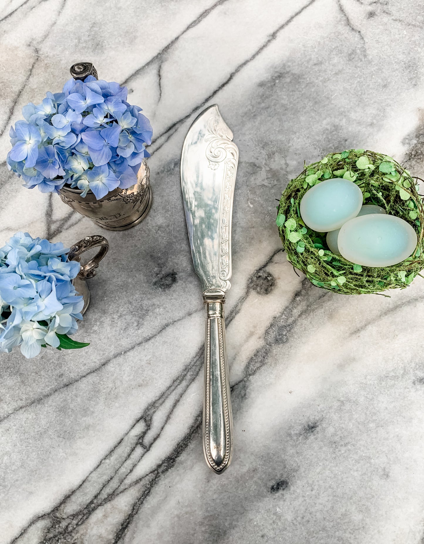 Antique Engraved Server