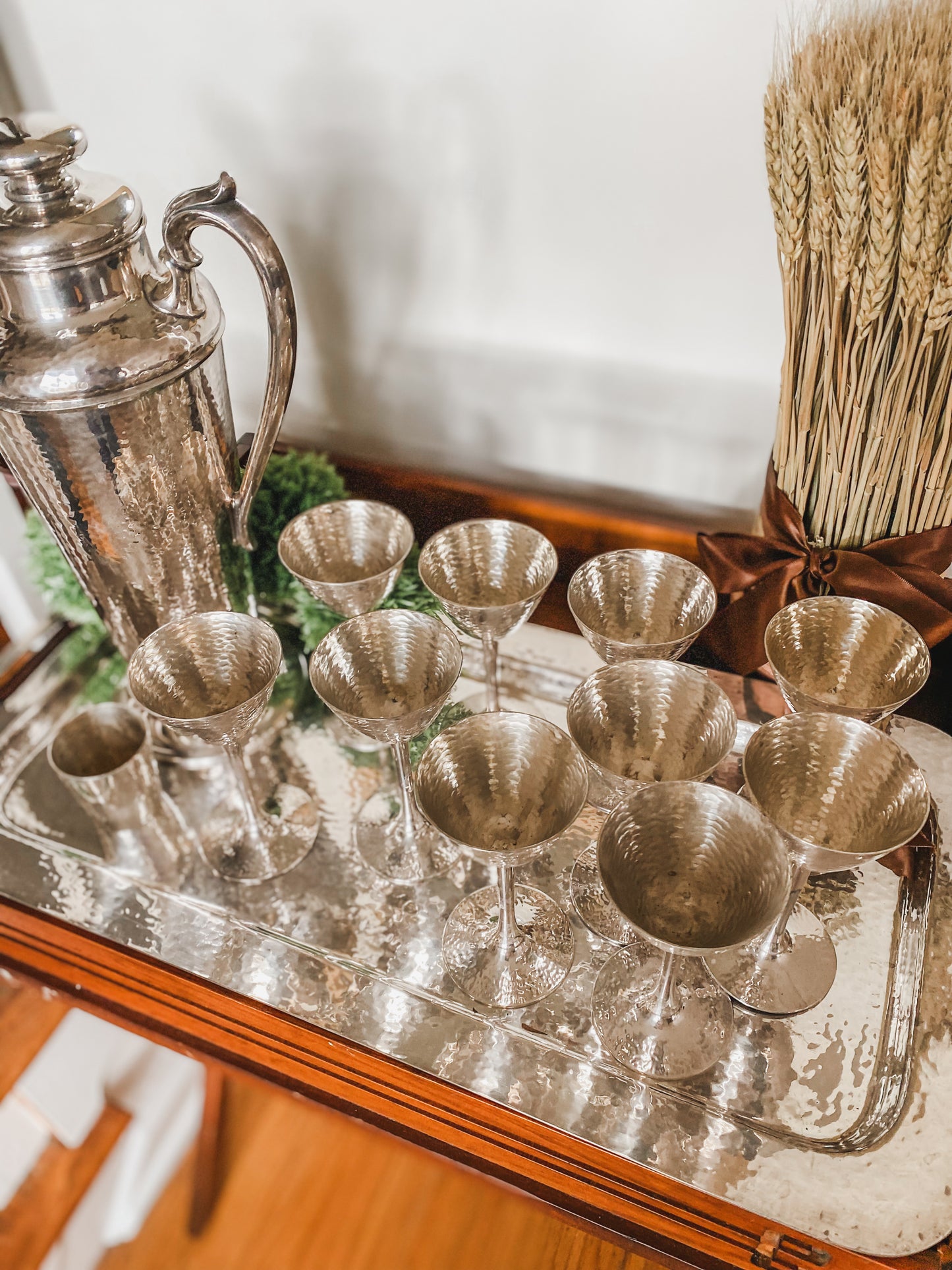 Fabulous Complete 1910's-1920's Meriden Cocktail Set