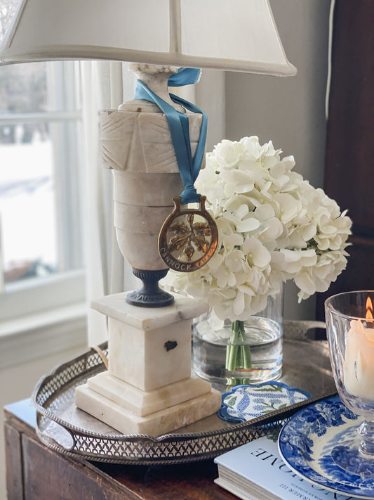 Vintage Marble Lamp (C.)