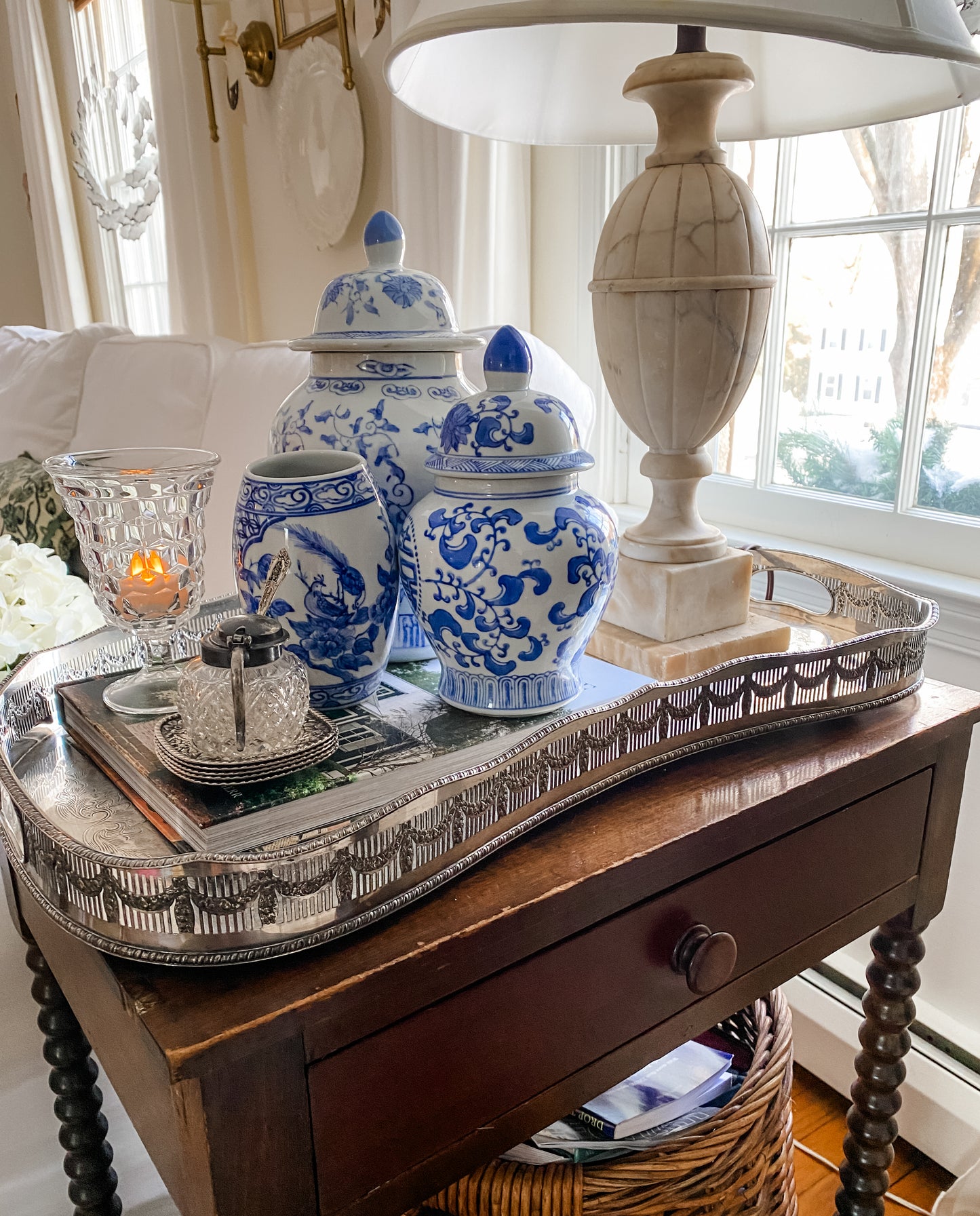 Cut Glass Votive Holder