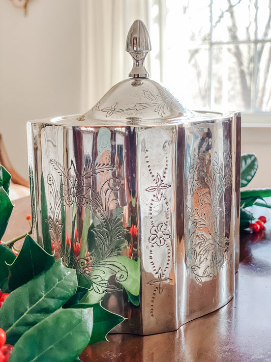 Etched Tea Caddy