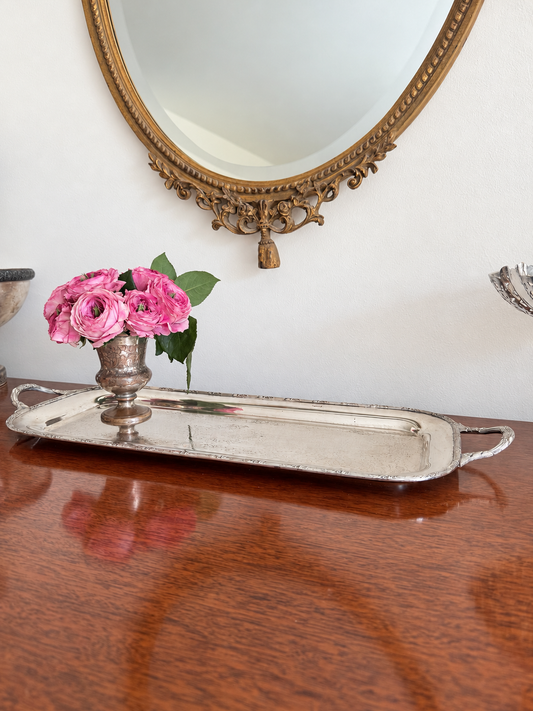 Excellently Sized English Tray by a Raspberry & Royal Favorite: Barker Brothers