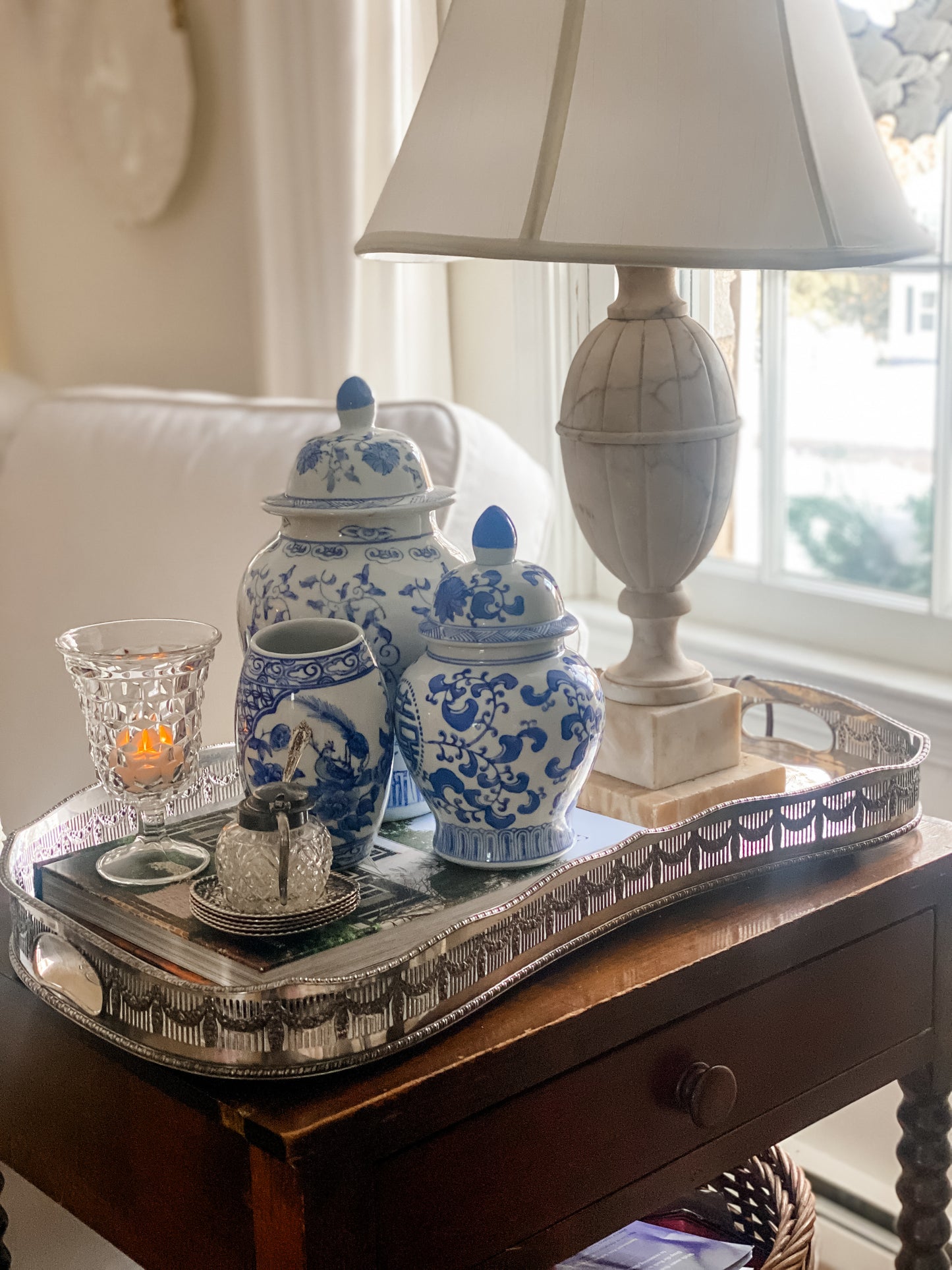 Cut Glass Votive Holder