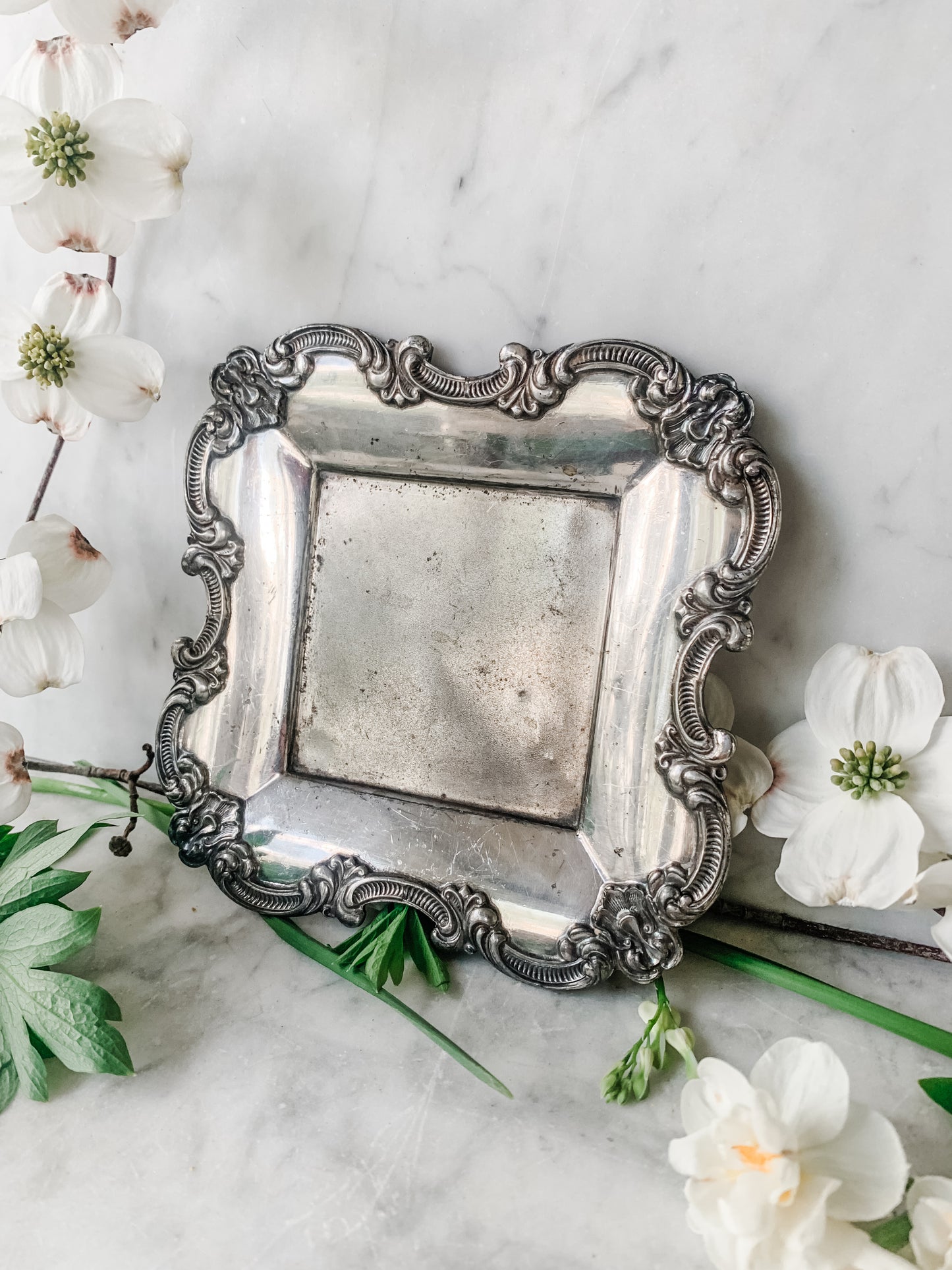 Antique Square Wilcox Dish