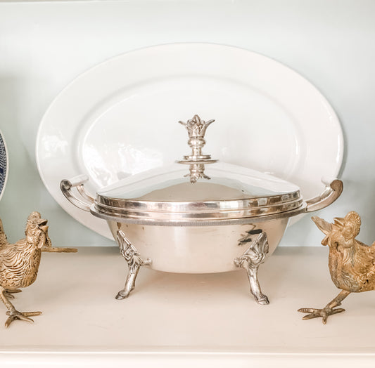 Antique Reed and Barton Silverplated Covered Server
