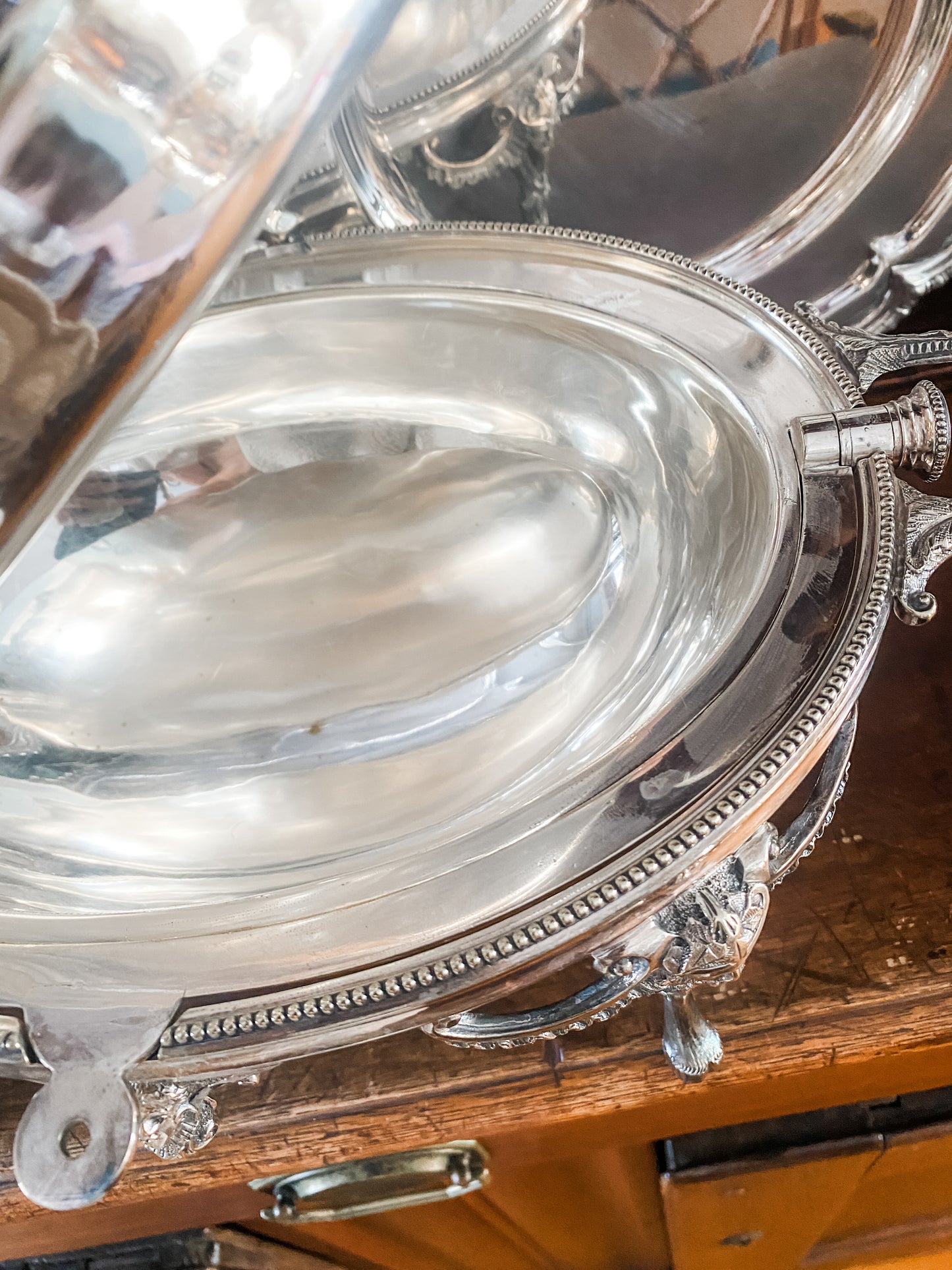 Historic British Military Presentation Rolling Dome Server, Victorian Era