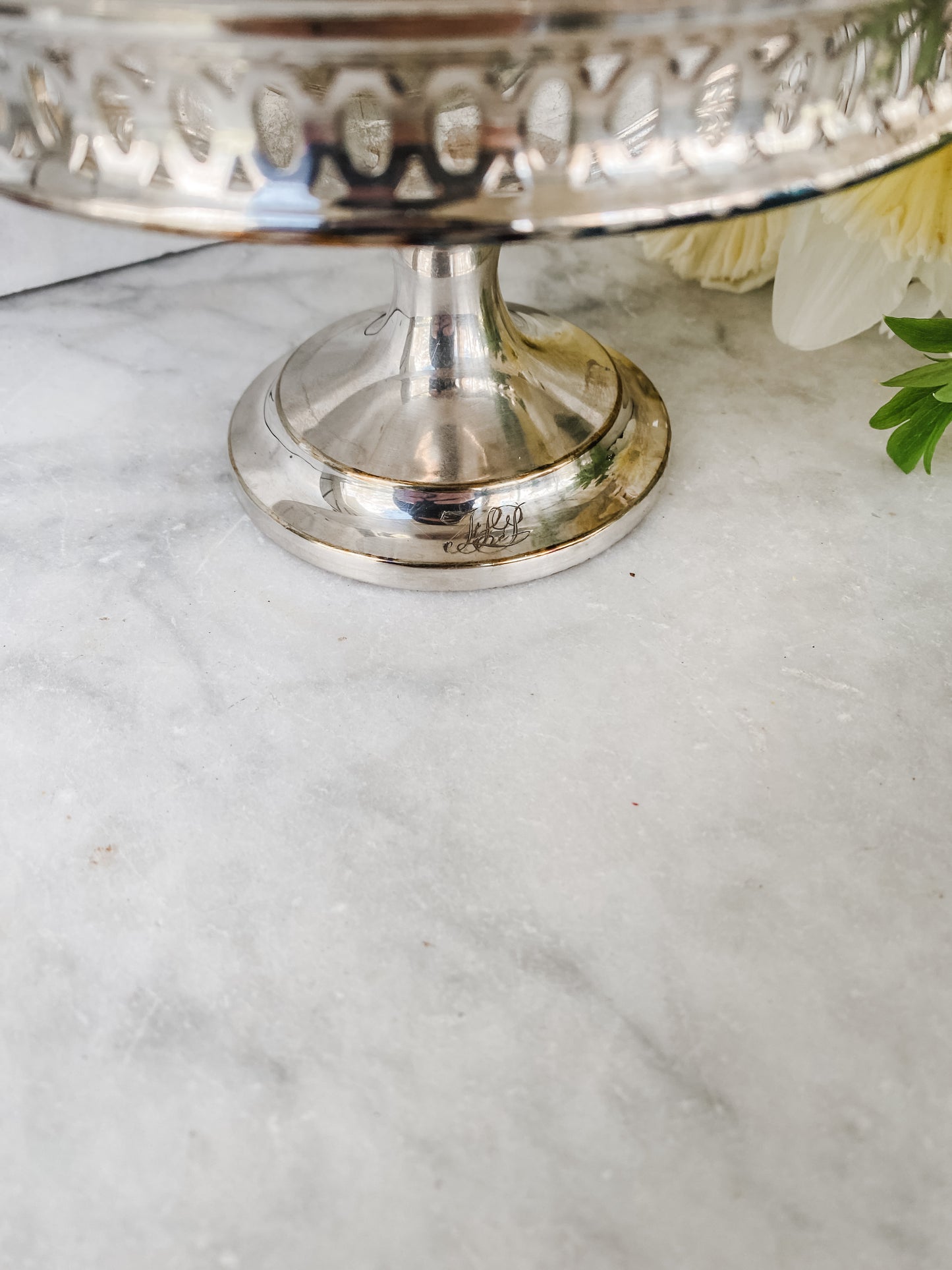 Antique Pierced Compote