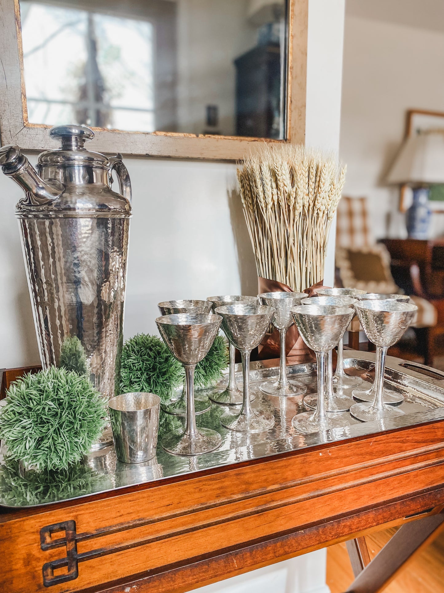 Fabulous Complete 1910's-1920's Meriden Cocktail Set