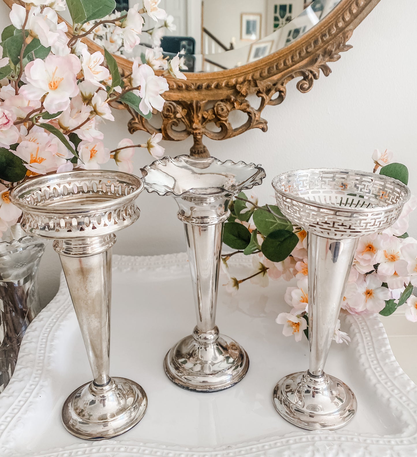 Grouping of 3 Antique Vases