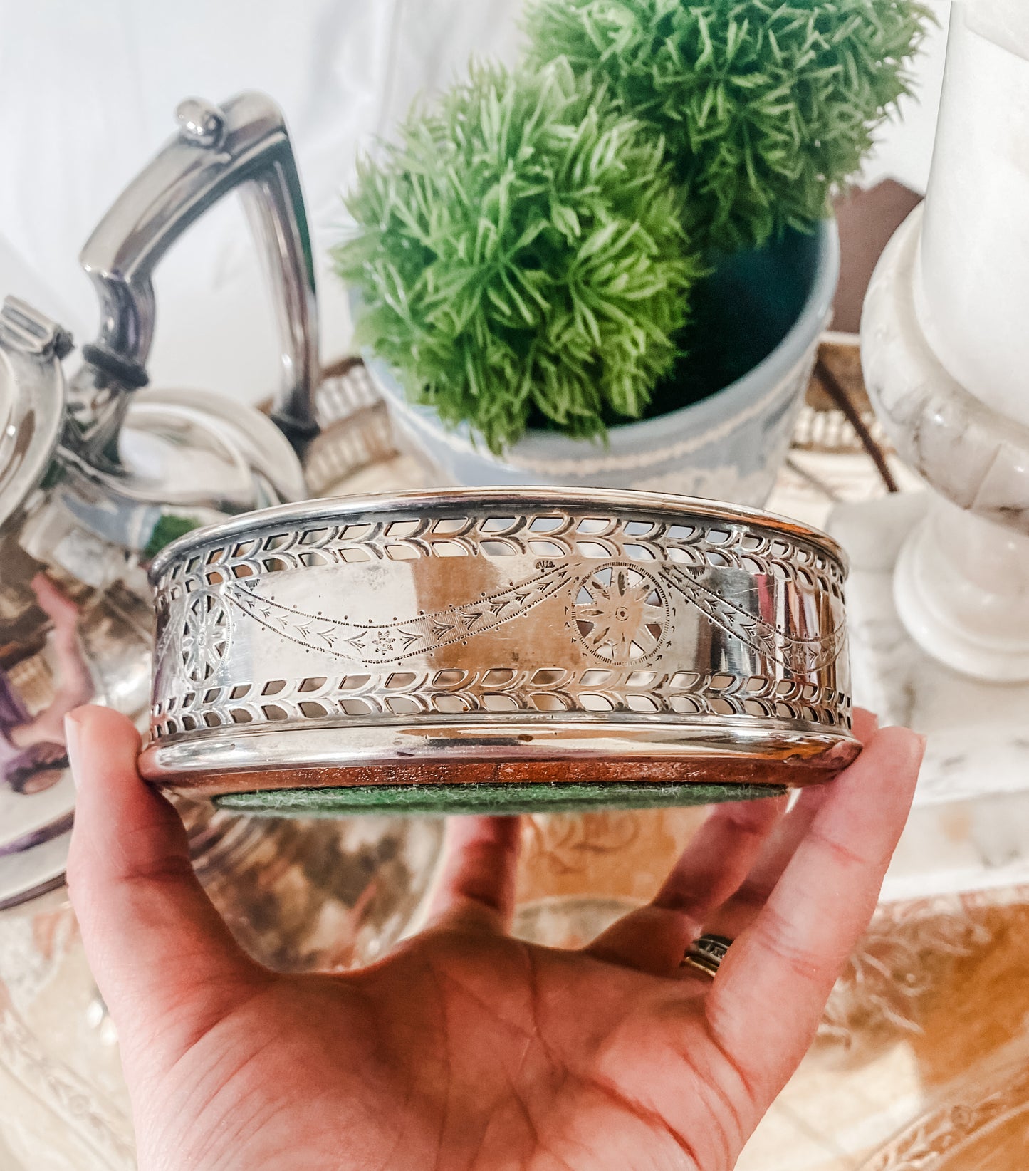American Classic: Kirk Stieff Silverplate Wine coaster