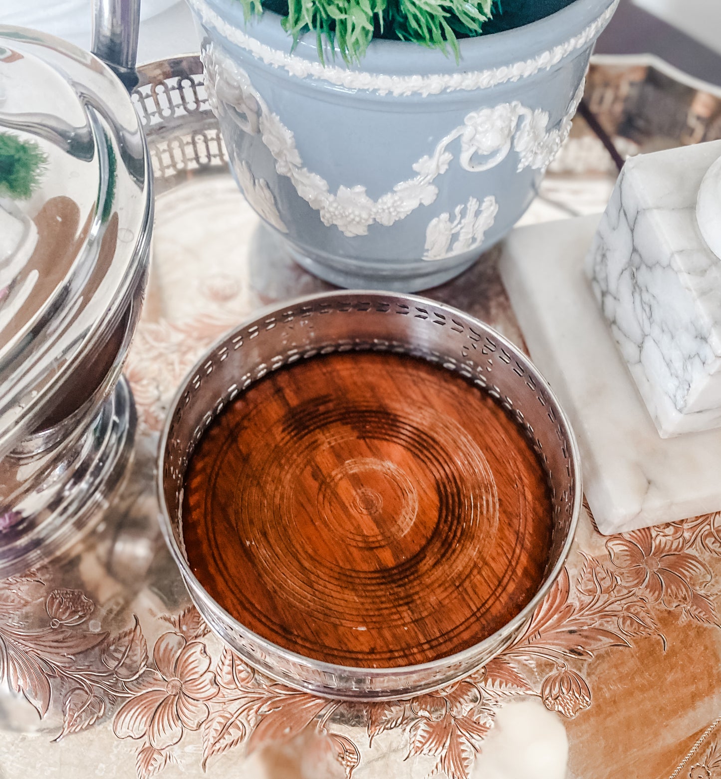 American Classic: Kirk Stieff Silverplate Wine coaster