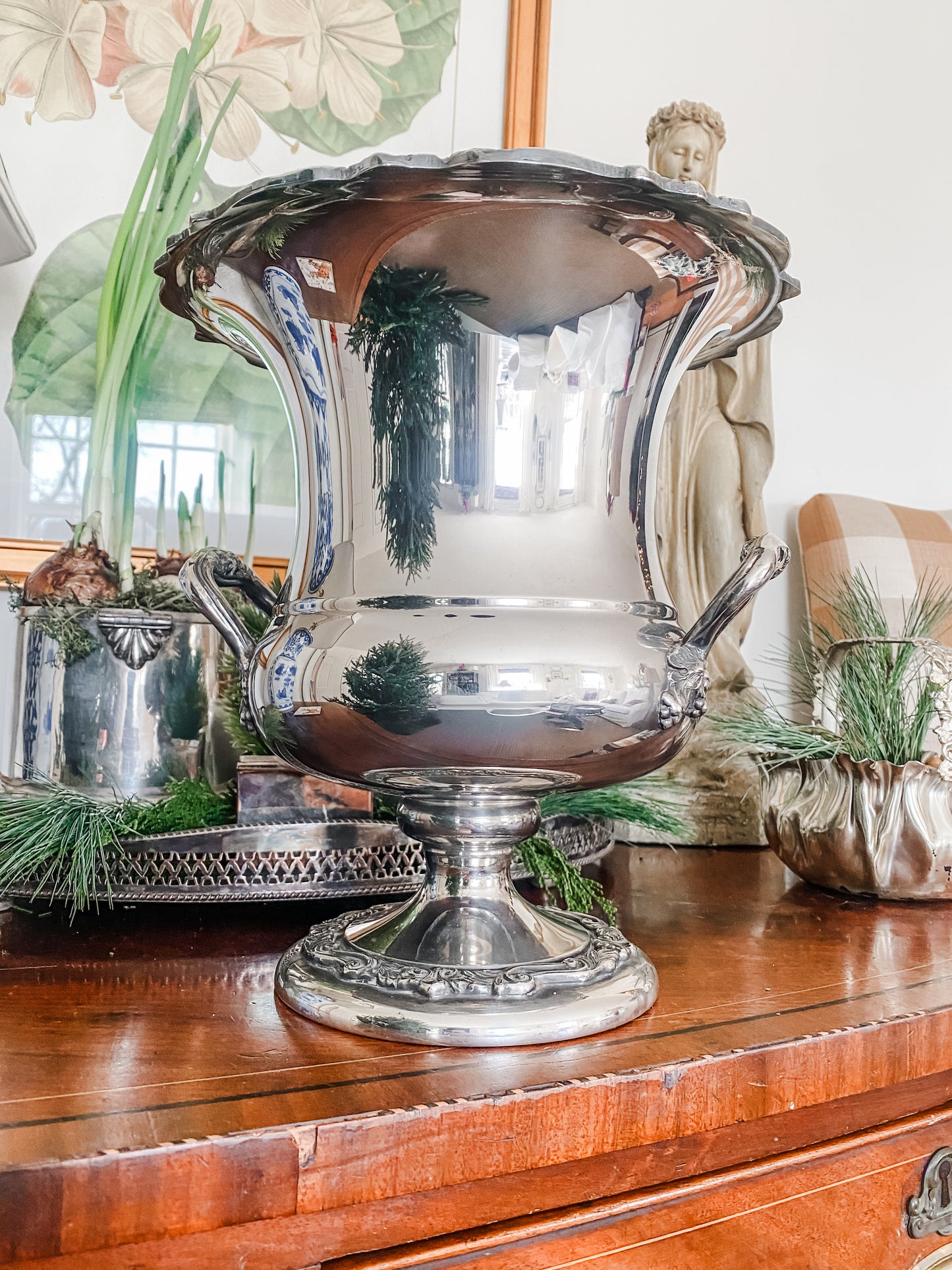 Extremely Fine Antique Victorian English Silver Champagne Bucket