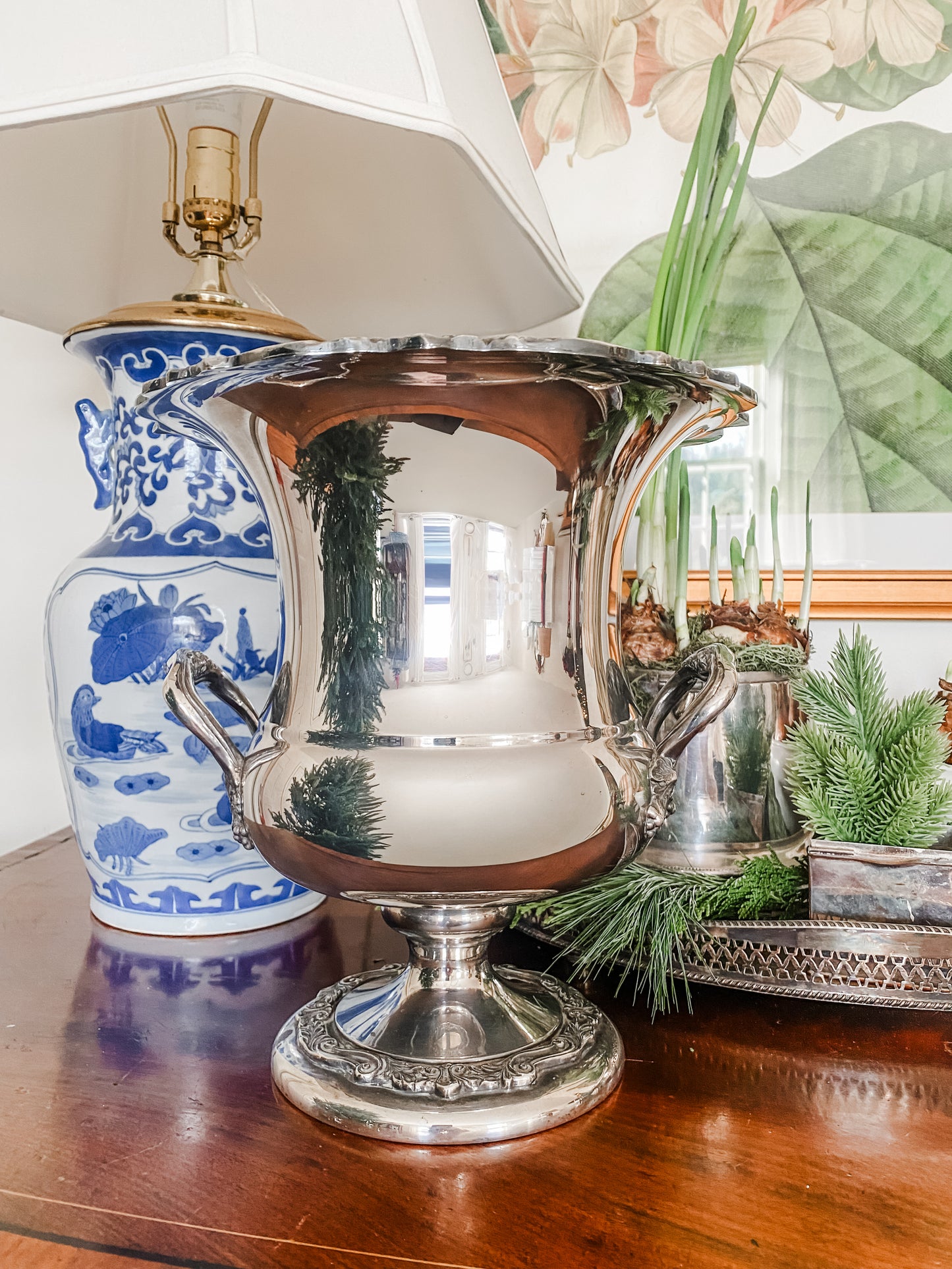 Extremely Fine Antique Victorian English Silver Champagne Bucket