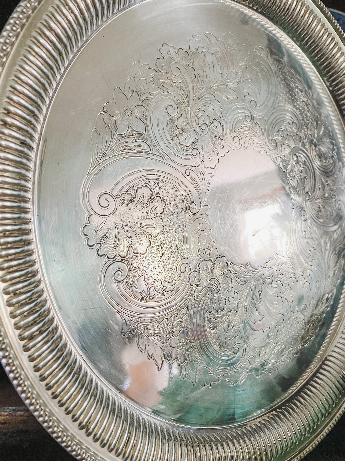 Barker Brothers English Antique Reticulated Tray