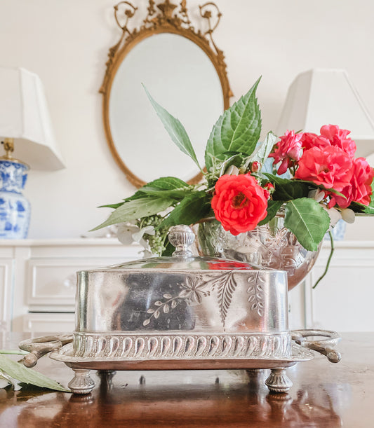 Victorian Butter Dish by Barbour Silver