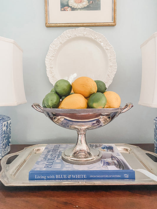 Beautiful Antique Silver  Pedestal