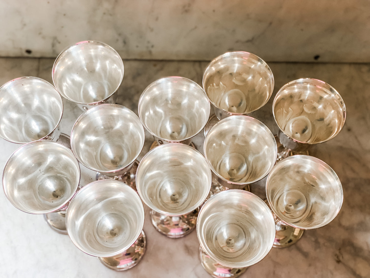 12 Exceptional Silver Wine Goblets