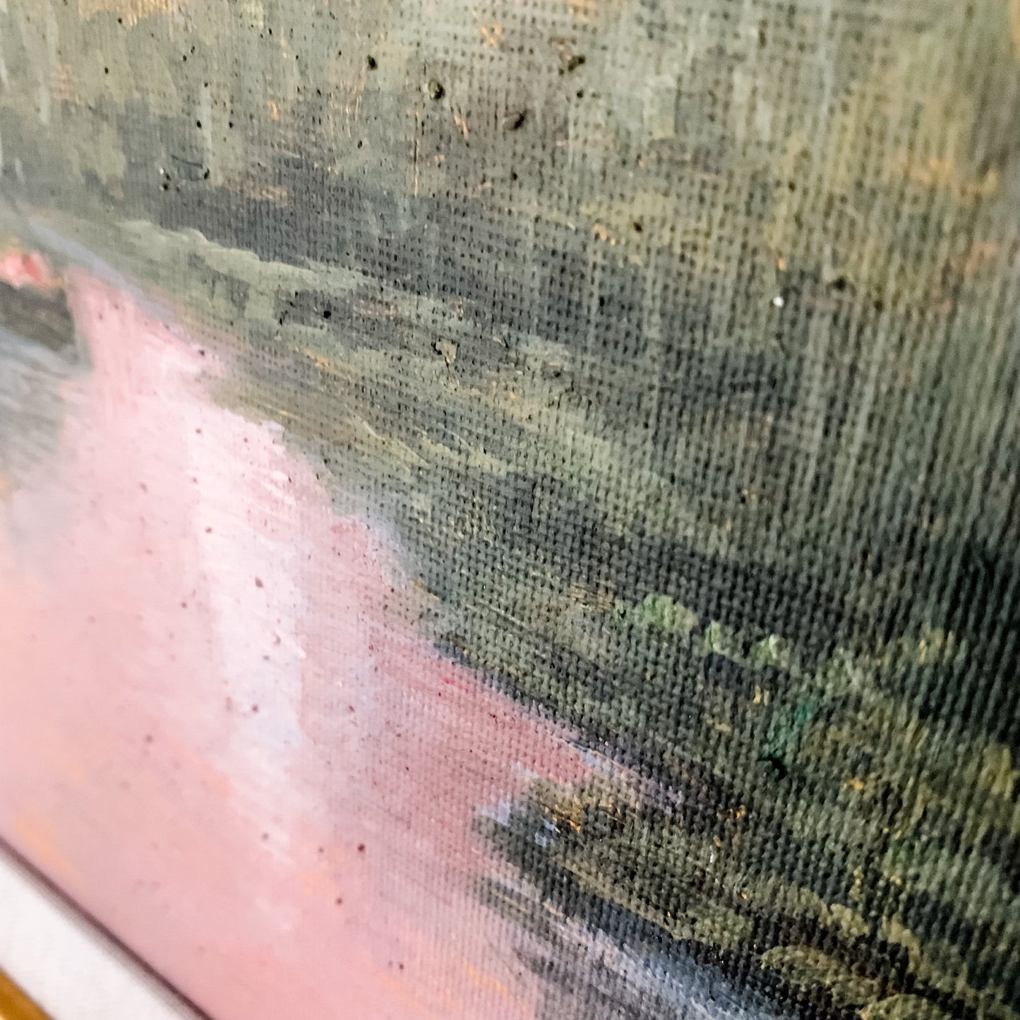 "Sunset Reflection" - Original signed oil on canvas painting
