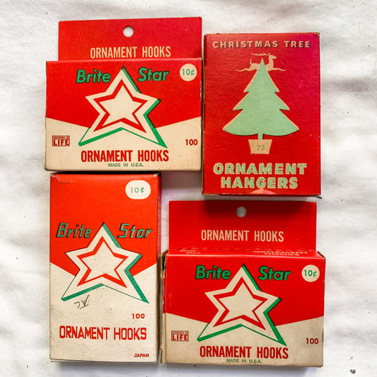 4 boxes Vintage Ornament Hangers