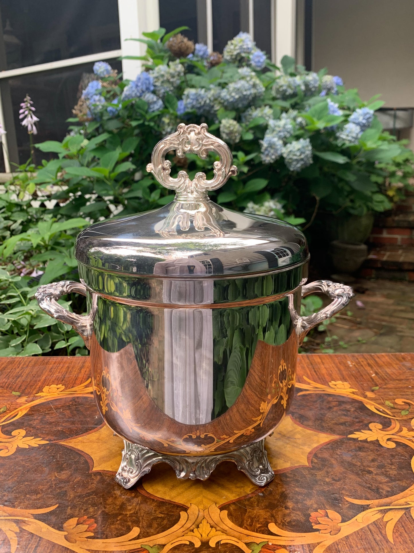 Impressive Large Rodgers Silver Ice Bucket