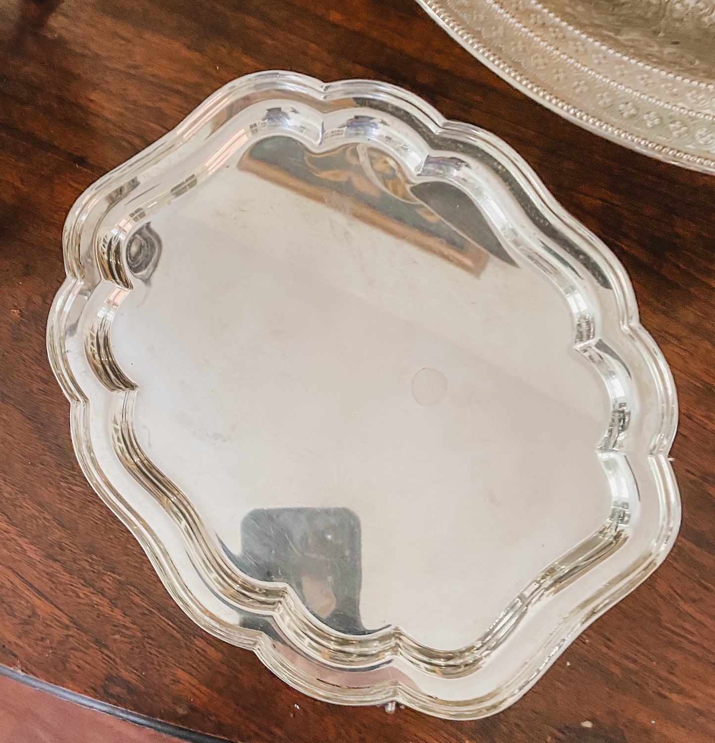 Wonderful Antique Tray on Ball and Claw Feet