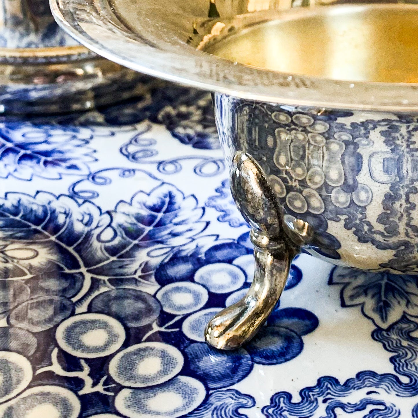 Empire Sheffield Silver Sugar and Creamer