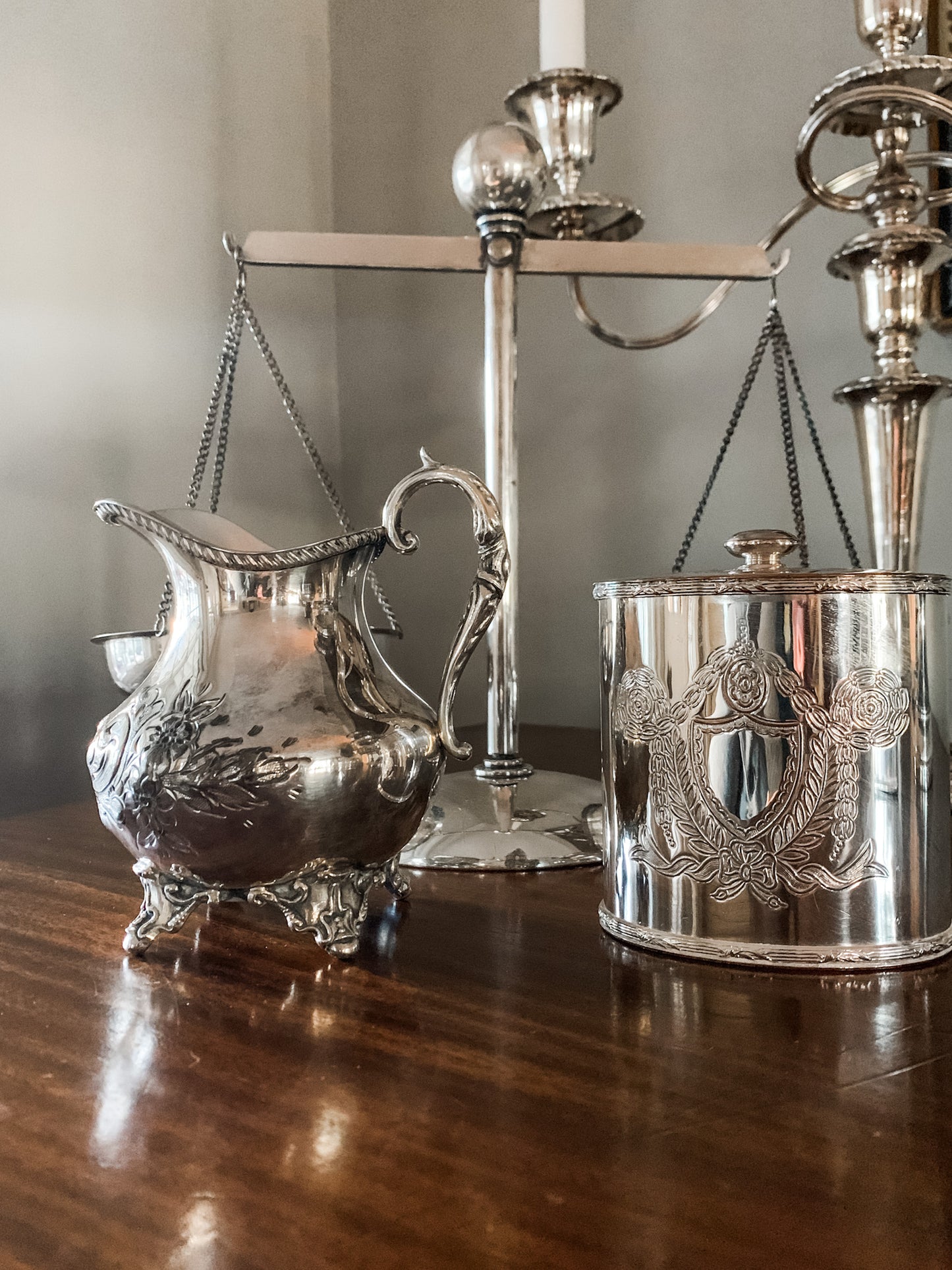 Exquisite Antique English Tea Caddy