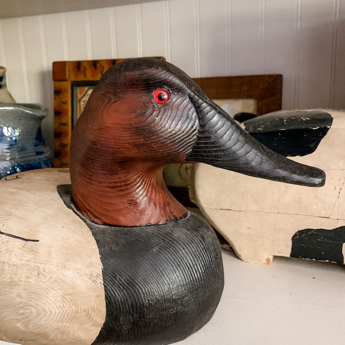 Hand carved and Painted Wood Duck Decoy